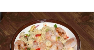 Pasta with Grilled Shrimp and Pineapple Salsa