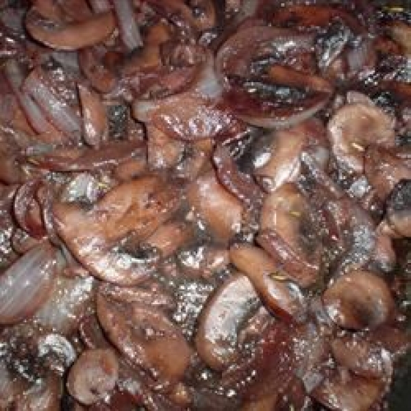 Wine Soaked Mushrooms