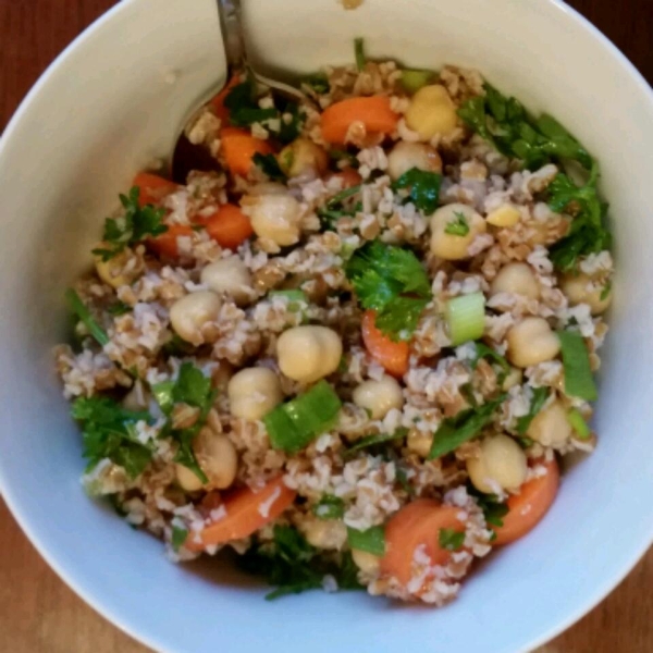 Bulgur Chickpea Salad