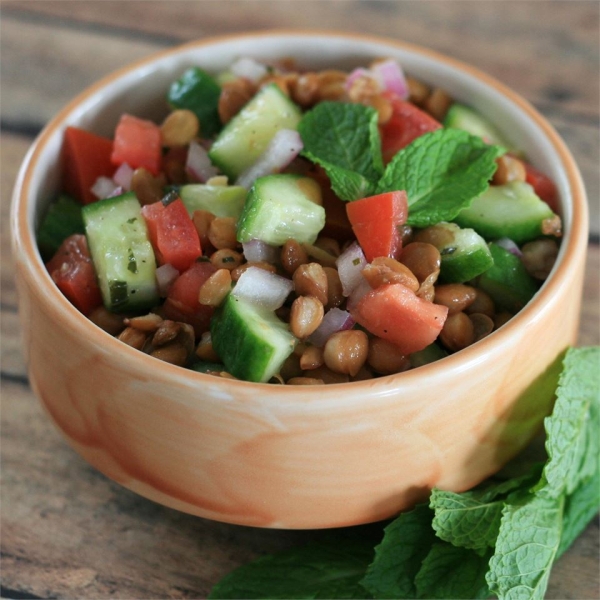Lentil Salad with a Persian Twist