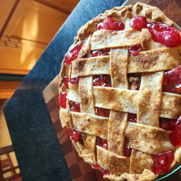 Cherry Rhubarb Pie