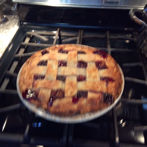 Cherry Rhubarb Pie