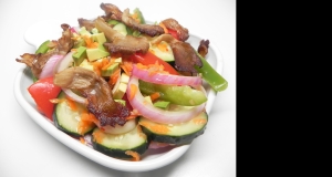 Refreshing Salad with Grilled Oyster Mushrooms