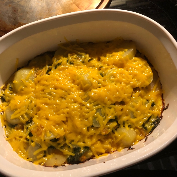 Curry Kale and Potato Galette