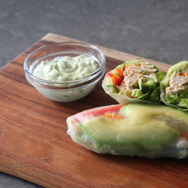Chicken Salad Summer Rolls