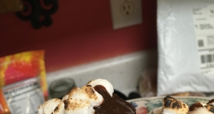 Toasted Marshmallow-Chocolate Pudding Cake