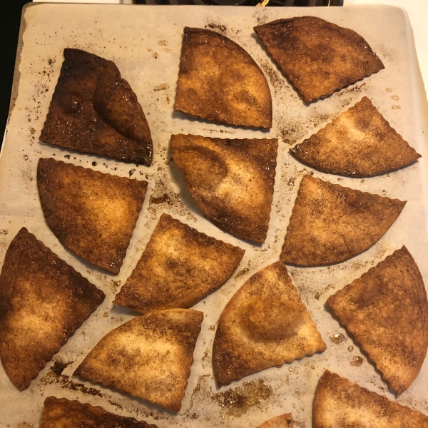 Tortilla Crisps with Brickle Dip