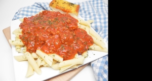 Mostaccioli with Creamy Tomato Sauce