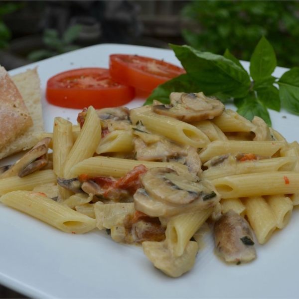 Artichoke and Roasted Red Pepper Pasta