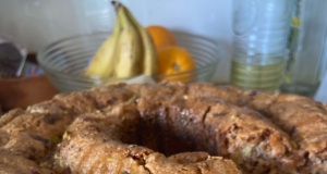 Apple Harvest Pound Cake with Caramel Glaze