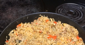 One Pan Cheesy Chicken and Vegetables