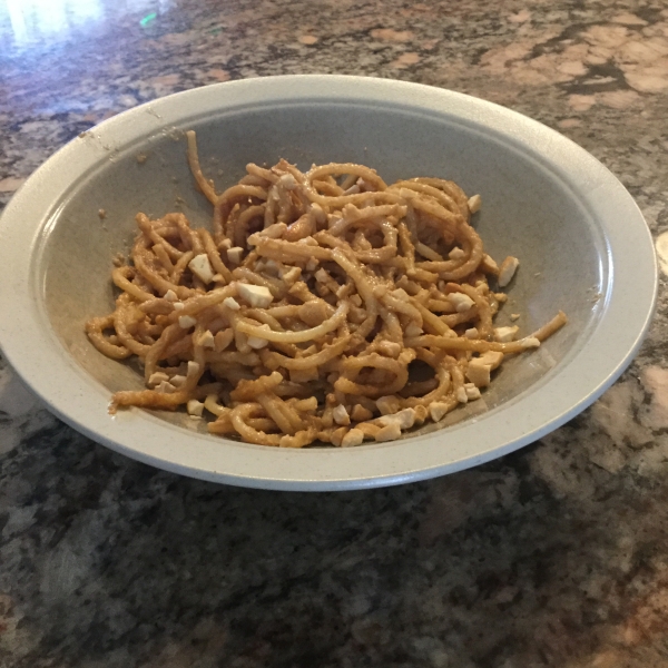 Spicy Asian Peanut Pasta
