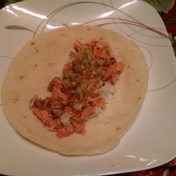 Asian Salmon Wrap