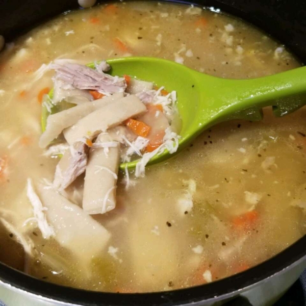 Great-Aunt Nina's Noodles and Chicken