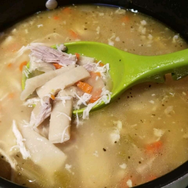 Great-Aunt Nina's Noodles and Chicken