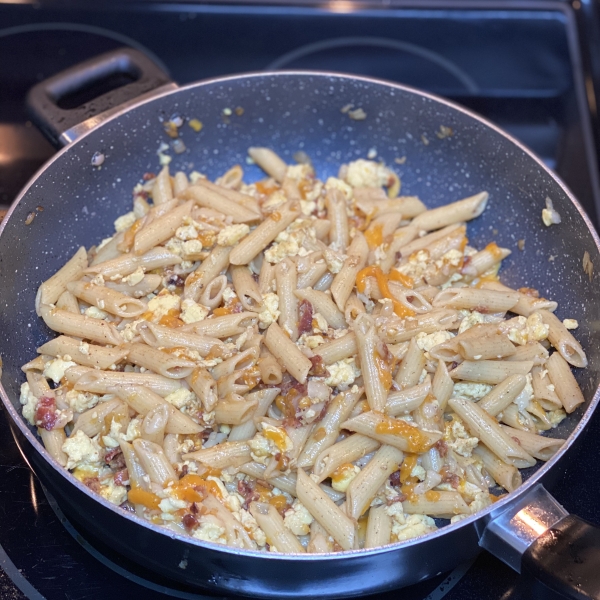 Bacon & Eggs Spaghetti