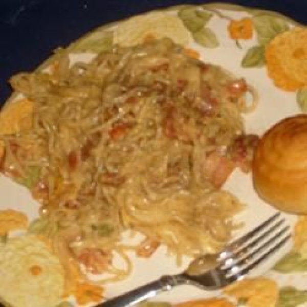 Bacon & Eggs Spaghetti