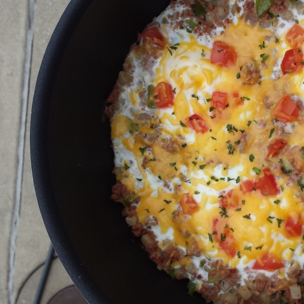 One Skillet Corned Beef Hash Breakfast
