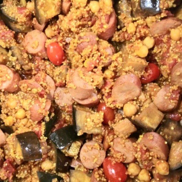 Moroccan-Style Chicken and Eggplant Stew