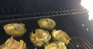 Grilled Garlic Artichokes