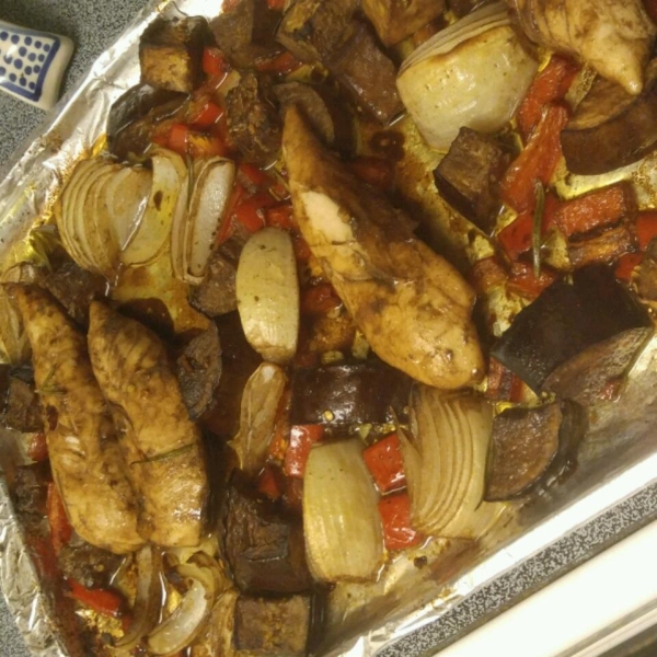 Roasted Rosemary Chicken And Vegetables
