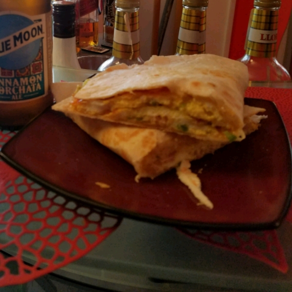 Jalapeno and Canadian Bacon Breakfast Quesadillas