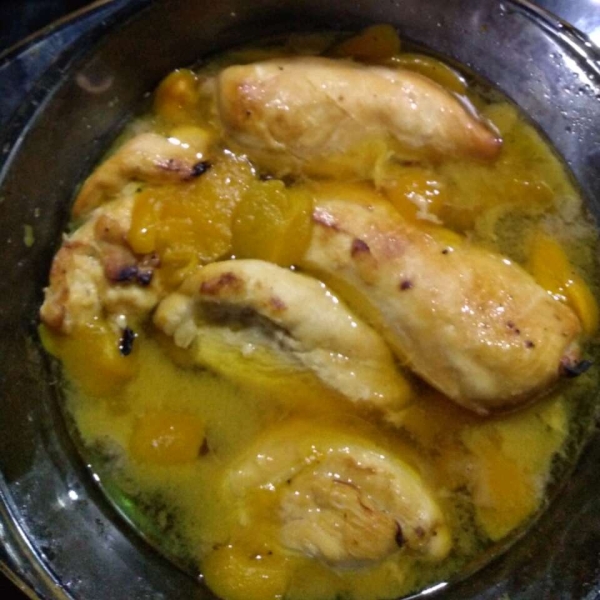 Moroccan Peach Roasted Chicken
