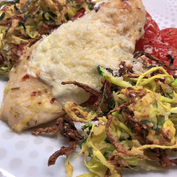 Parmesan Chicken Sheet Pan Dinner with Roasted Cherry Tomatoes