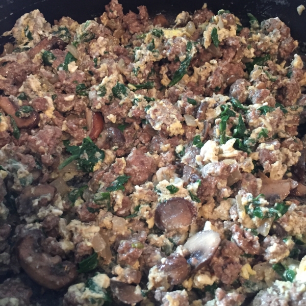 Joe's Special Beef and Spinach Scramble