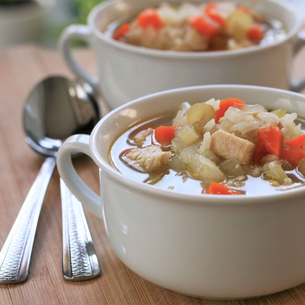 Chicken, Rice, and Vegetable Soup