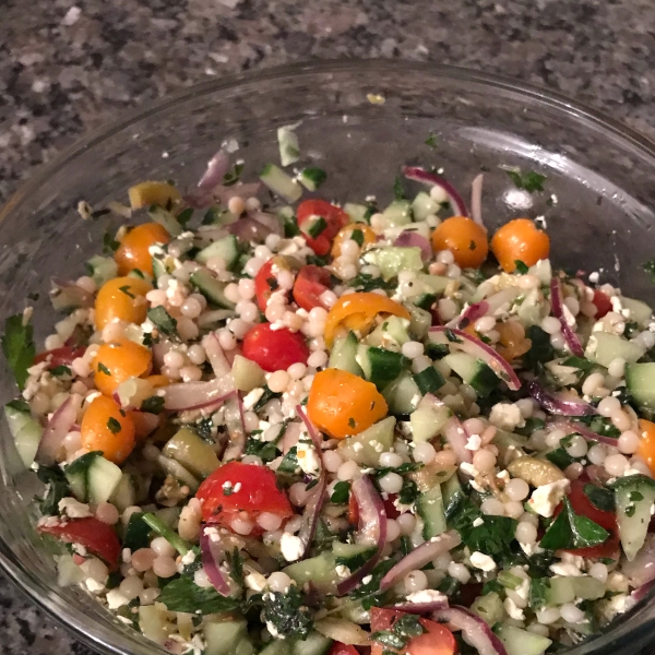 Heirloom Tomato Salad with Pearl Couscous