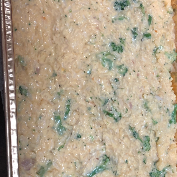Cheesy Broccoli Rice Casserole