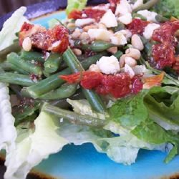 Feta and Slow-Roasted Tomato Salad with French Green Beans