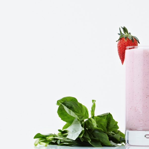 Strawberry Basil Milkshake