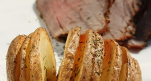 Hasselback Air Fryer Potatoes