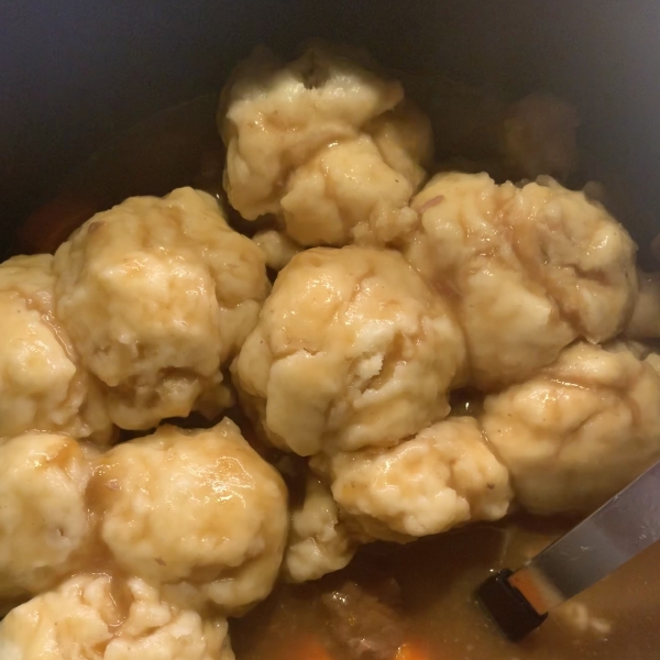 Mom's Hearty Beef Stew with Dumplings