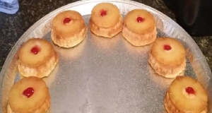 Pina Colada Upside-Down Mini Cakes