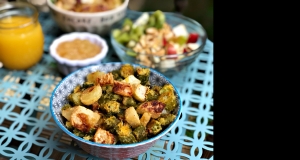 Okra and Kohlrabi Vegan Breakfast Hash