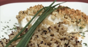 Baked Halibut with Crispy Panko
