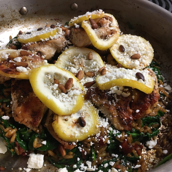 Mediterranean Chicken Skillet Dinner