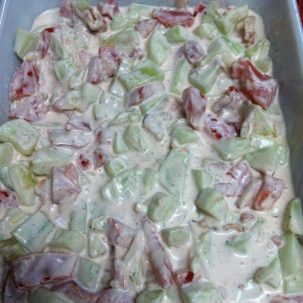 Grandma Jane's Kicked Up Tomato and Cucumber Salad