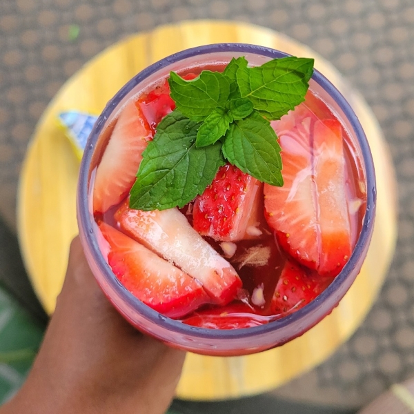 White Sangria with Berries