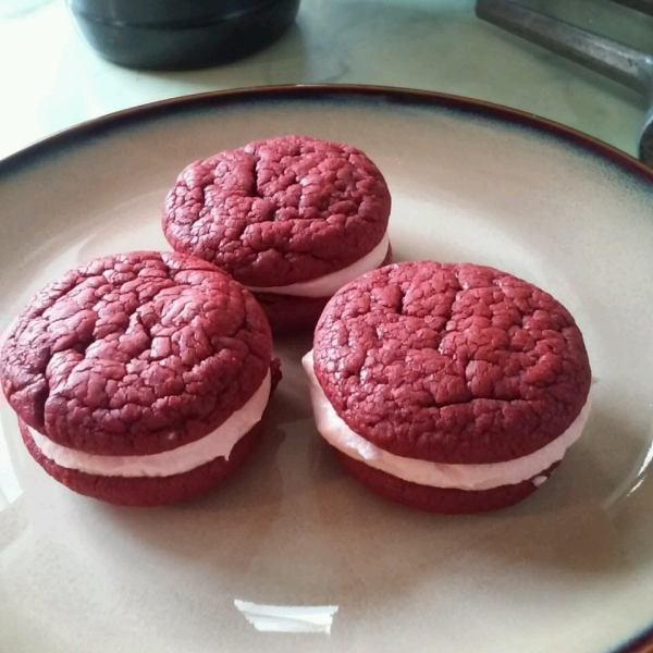 Red Velvet Sandwich Cookies