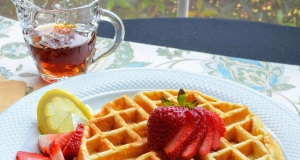 Lemon-Ricotta Cornmeal Waffles