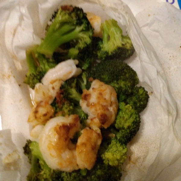 Utokia's Ginger Shrimp and Broccoli with Garlic