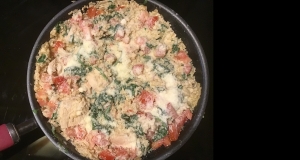 Creamy Rice, Chicken and Spinach Dinner