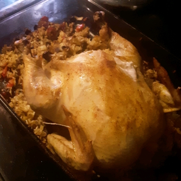 Raisin Rice Stuffed Chicken