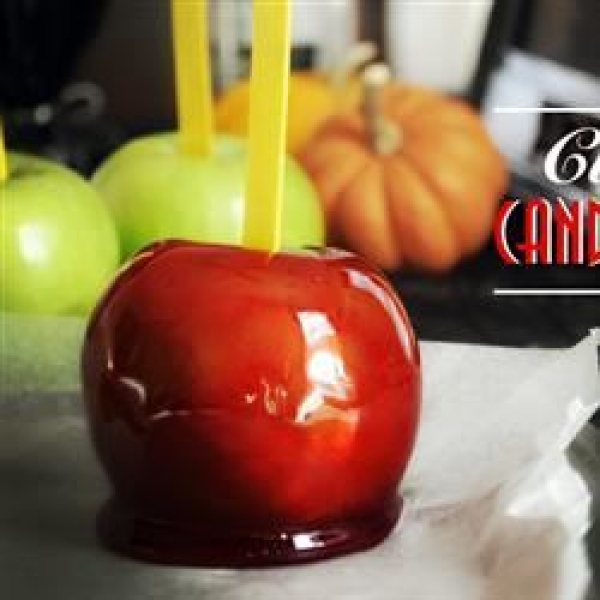 Candied Apples with Black Currant Syrup