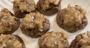 German Chocolate Brownie Cookies