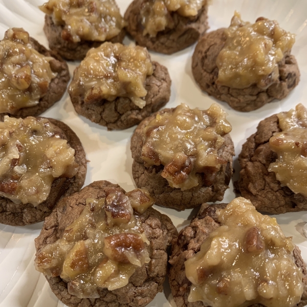 German Chocolate Brownie Cookies
